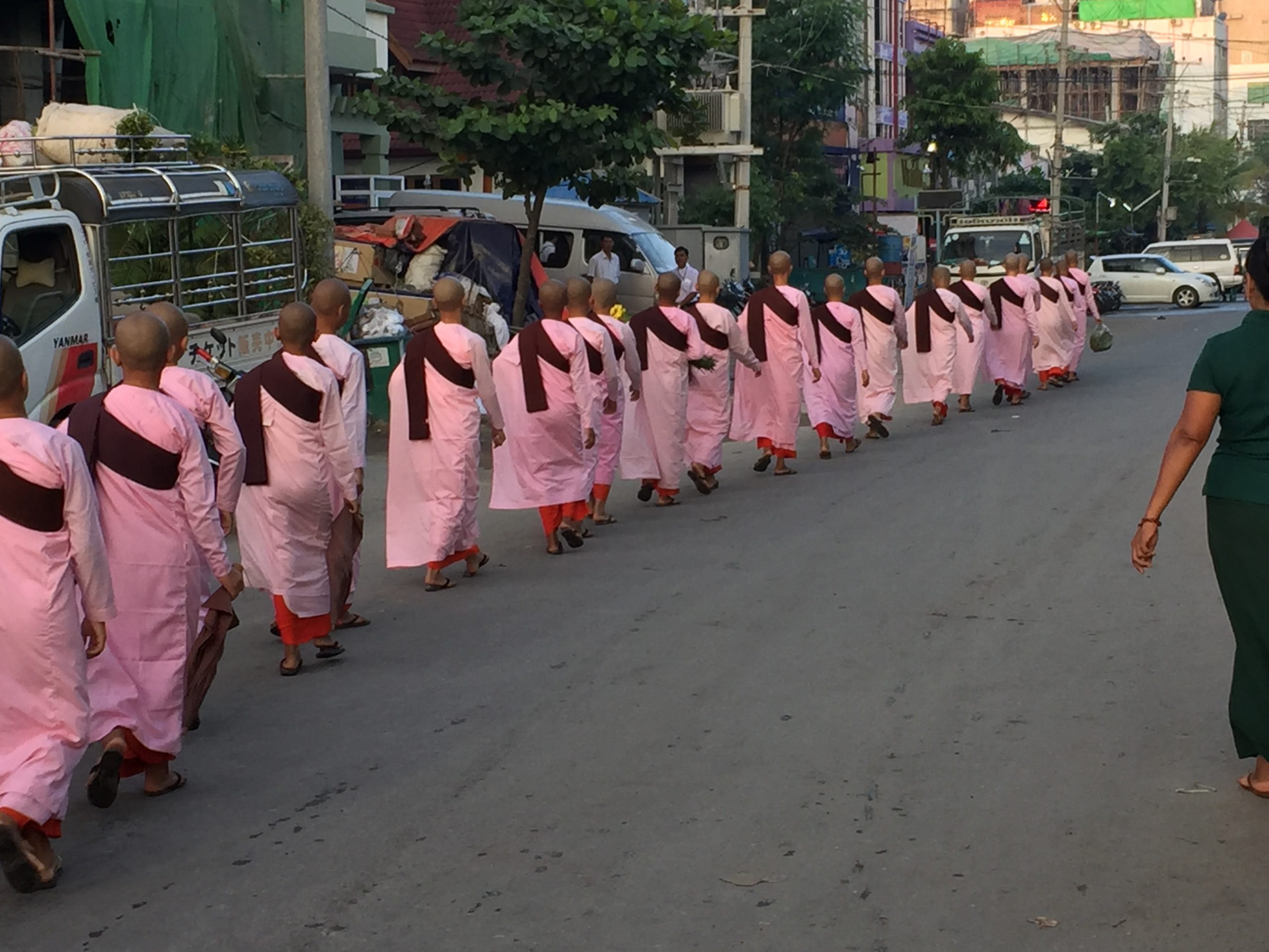 nuns collecting alms